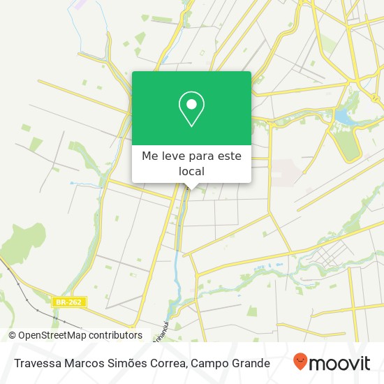 Travessa Marcos Simões Correa mapa