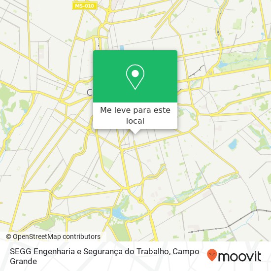 SEGG Engenharia e Segurança do Trabalho mapa