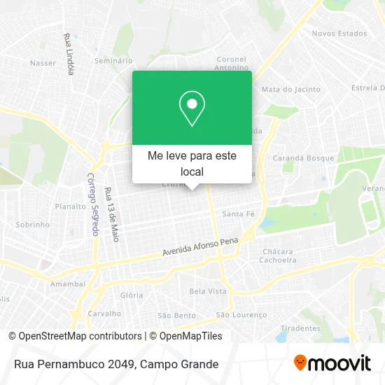 Rua Pernambuco 2049 mapa