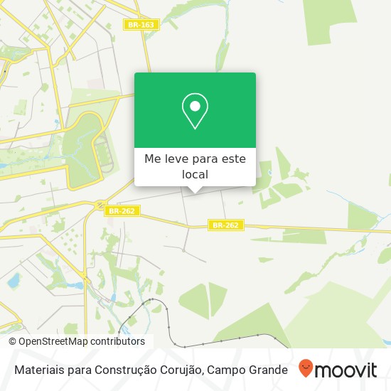 Materiais para Construção Corujão mapa