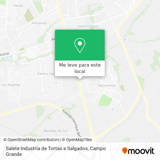 Salete Industria de Tortas e Salgados mapa