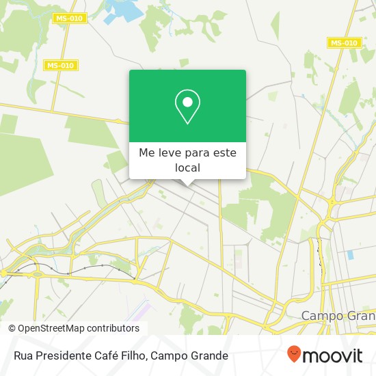 Rua Presidente Café Filho mapa