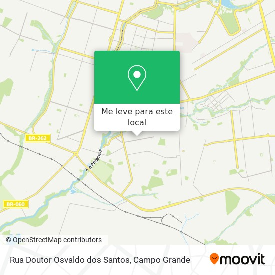 Rua Doutor Osvaldo dos Santos mapa