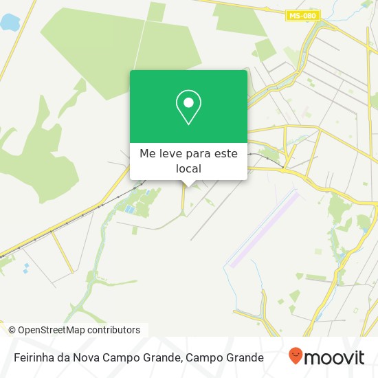 Feirinha da Nova Campo Grande mapa