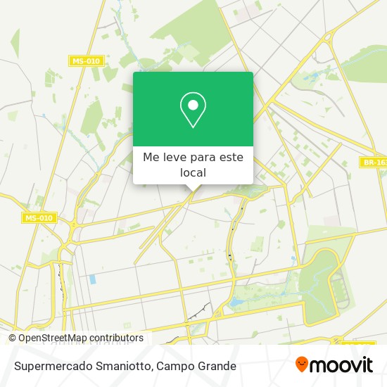 Supermercado Smaniotto mapa