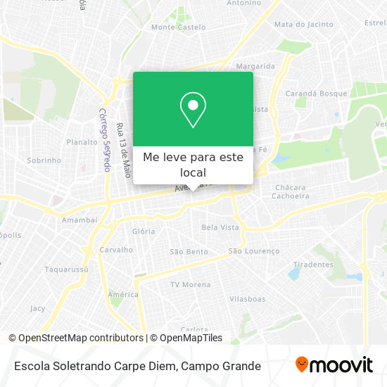 Escola Soletrando Carpe Diem mapa