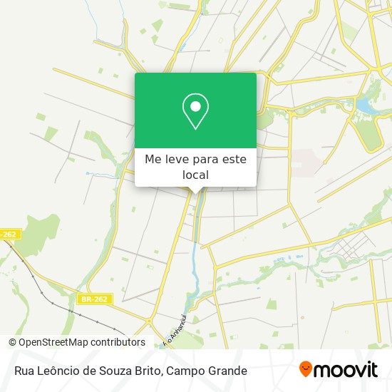 Rua Leôncio de Souza Brito mapa