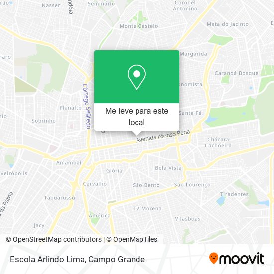 Escola Arlindo Lima mapa