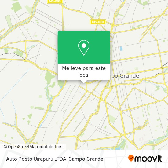 Auto Posto Uirapuru LTDA mapa