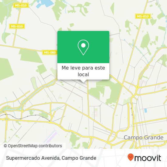 Supermercado Avenida mapa