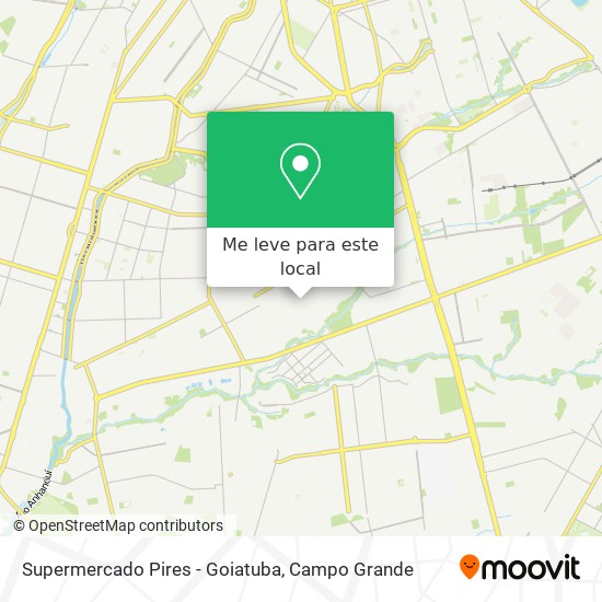 Supermercado Pires - Goiatuba mapa
