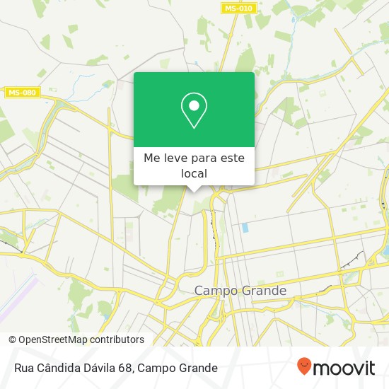 Rua Cândida Dávila 68 mapa