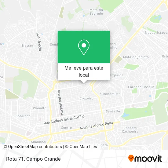 Rota 71 mapa