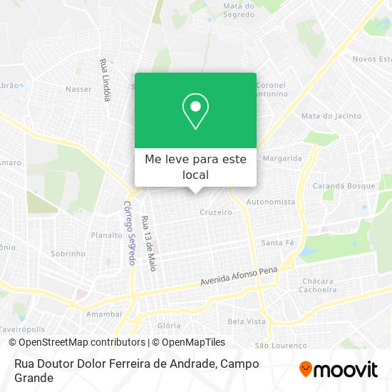 Rua Doutor Dolor Ferreira de Andrade mapa