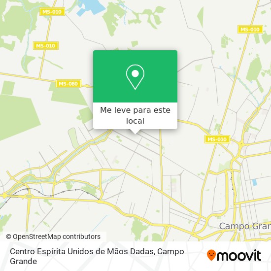 Centro Espírita Unidos de Mãos Dadas mapa