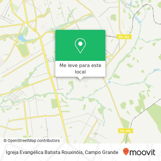 Igreja Evangélica Batista Rouxinóis mapa