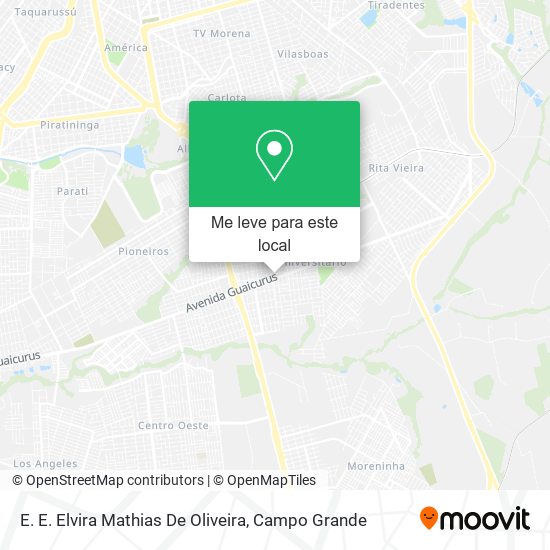E. E. Elvira Mathias De Oliveira mapa