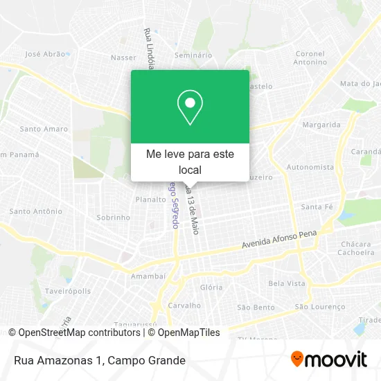 Rua Amazonas 1 mapa