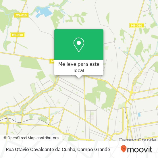 Rua Otávio Cavalcante da Cunha mapa