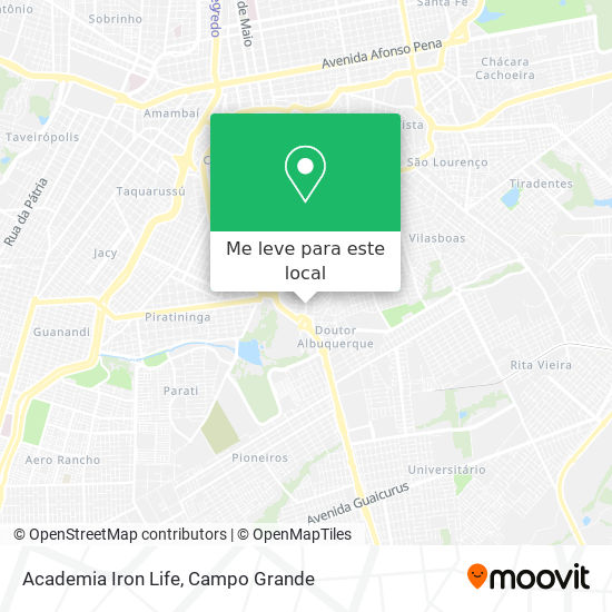 Academia Iron Life mapa