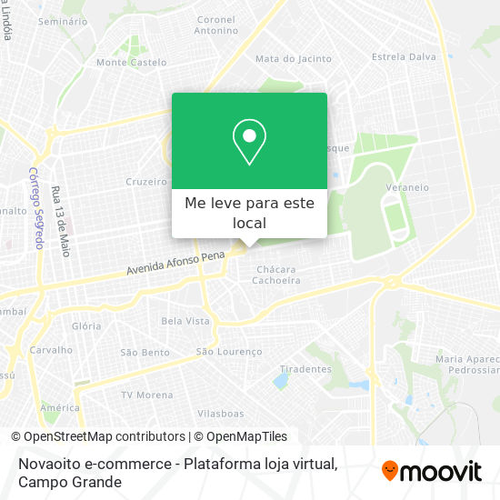 Novaoito e-commerce - Plataforma loja virtual mapa