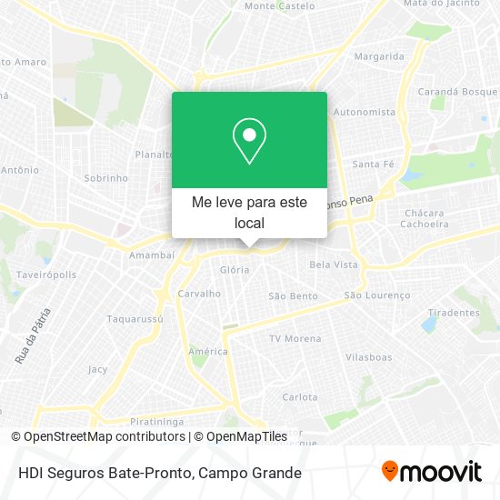 HDI Seguros Bate-Pronto mapa