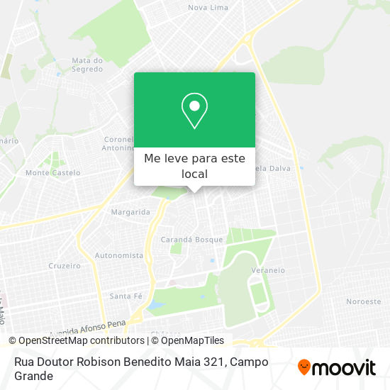 Rua Doutor Robison Benedito Maia 321 mapa