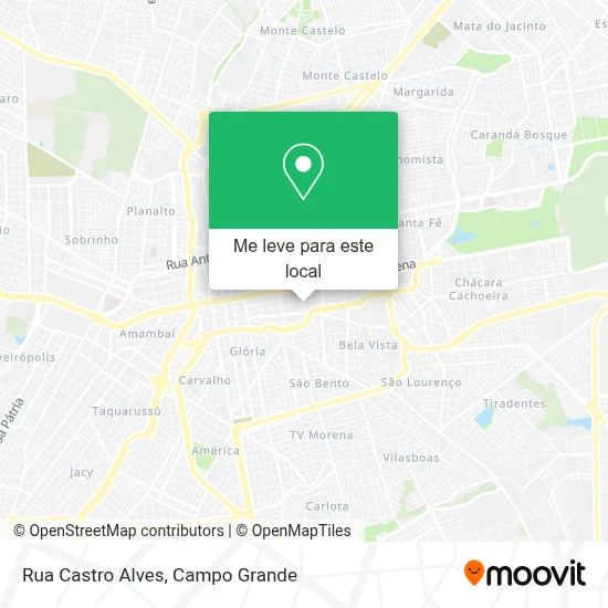 Rua Castro Alves mapa