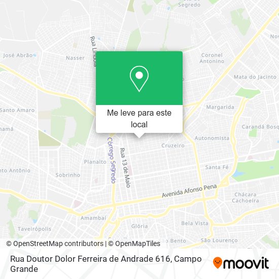 Rua Doutor Dolor Ferreira de Andrade 616 mapa