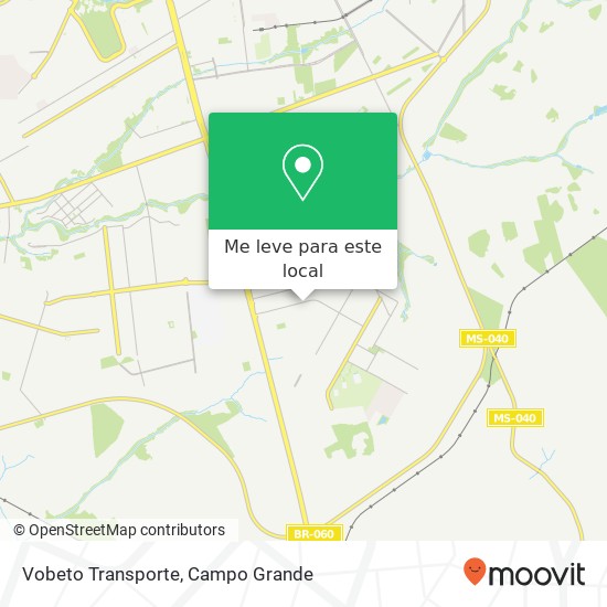 Vobeto Transporte mapa