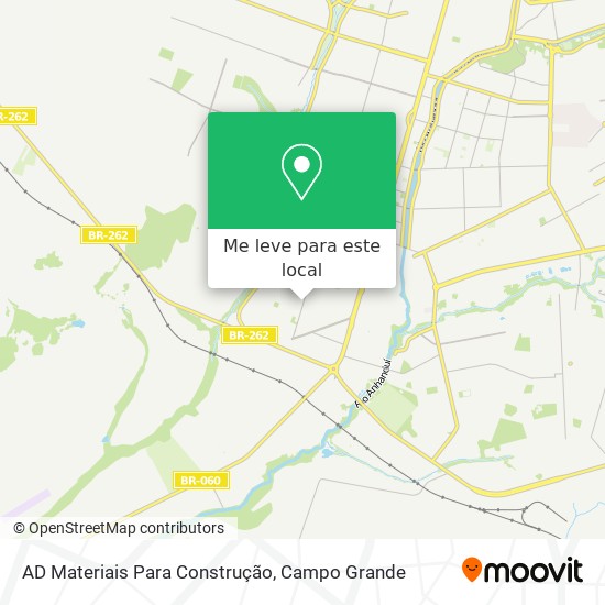 AD Materiais Para Construção mapa