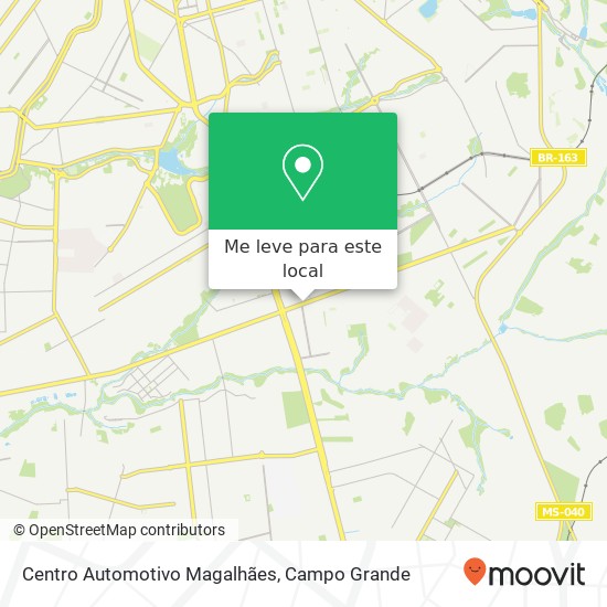 Centro Automotivo Magalhães mapa