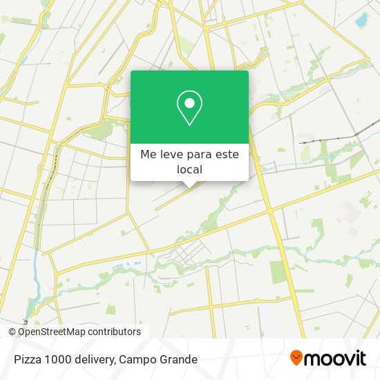 Pizza 1000 delivery mapa