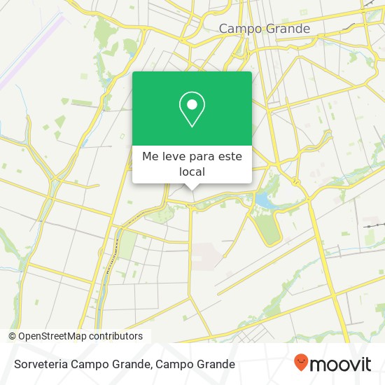 Sorveteria Campo Grande mapa