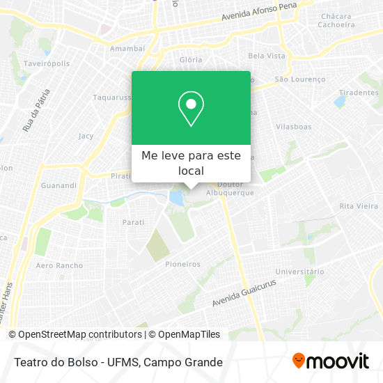 Teatro do Bolso -  UFMS mapa