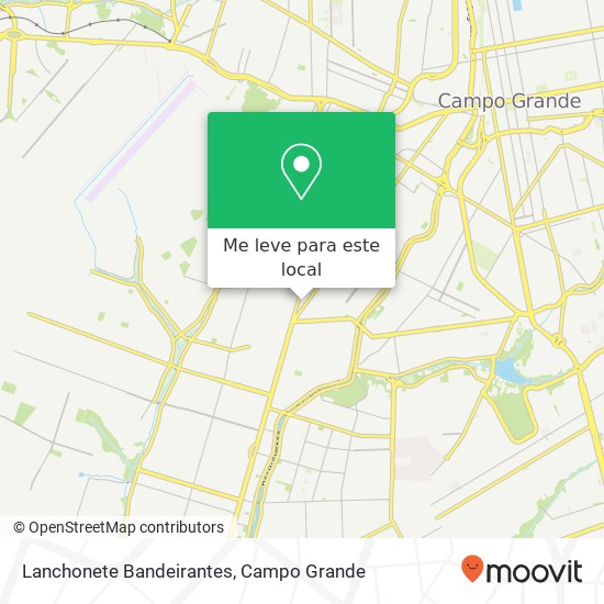 Lanchonete Bandeirantes mapa