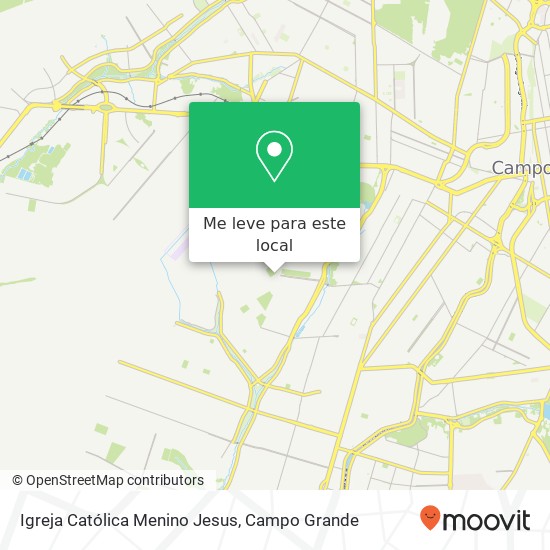 Igreja Católica Menino Jesus mapa