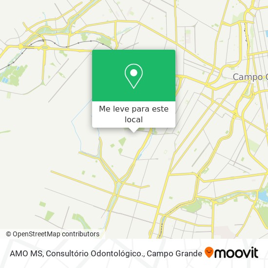 AMO MS, Consultório Odontológico. mapa
