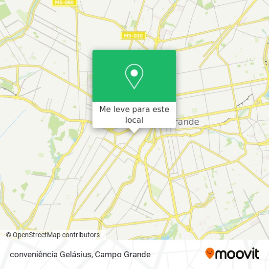 conveniência Gelásius mapa