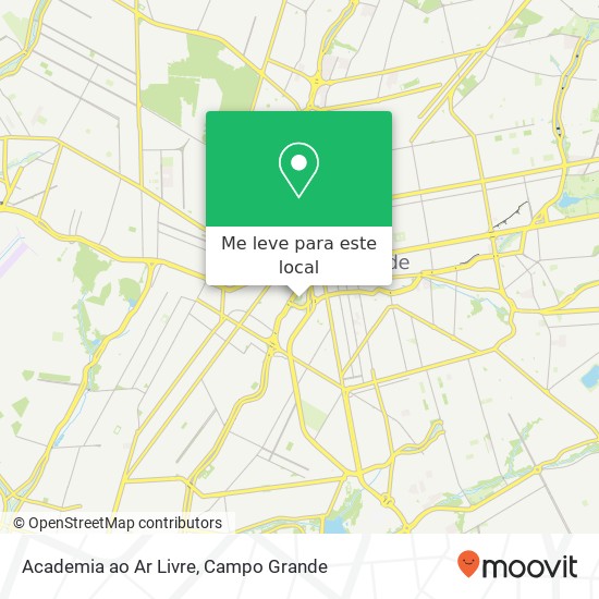 Academia ao Ar Livre mapa