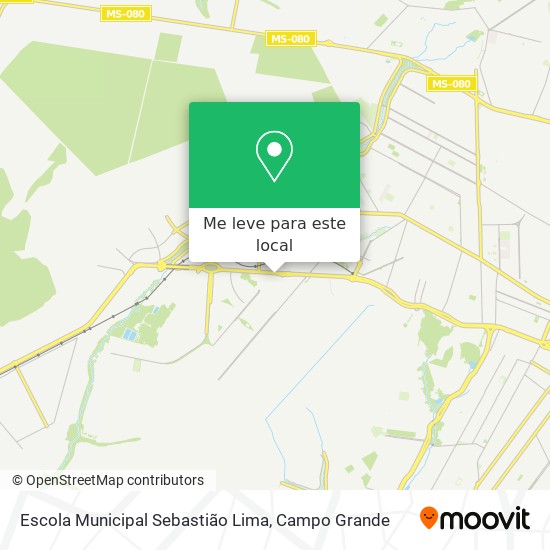 Escola Municipal Sebastião Lima mapa