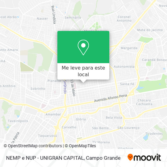 NEMP e NUP - UNIGRAN CAPITAL mapa