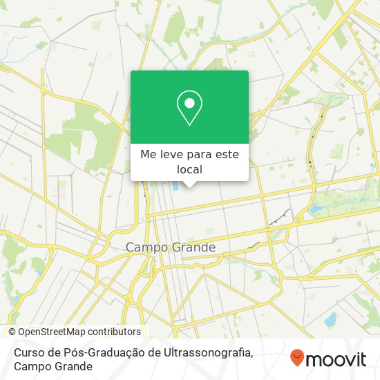 Curso de Pós-Graduação de Ultrassonografia mapa