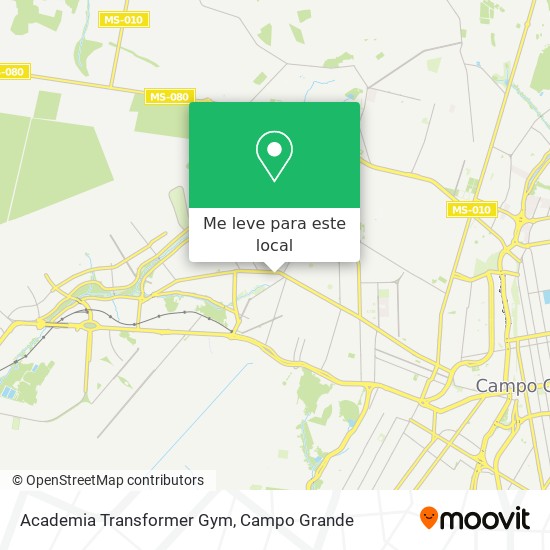 Academia Transformer Gym mapa