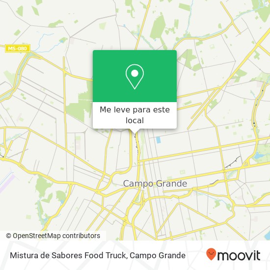 Mistura de Sabores Food Truck mapa