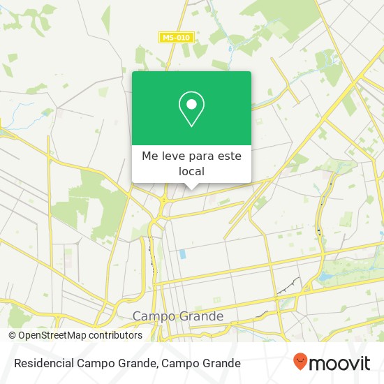 Residencial Campo Grande mapa