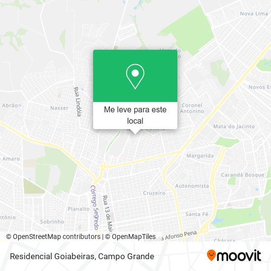 Residencial Goiabeiras mapa