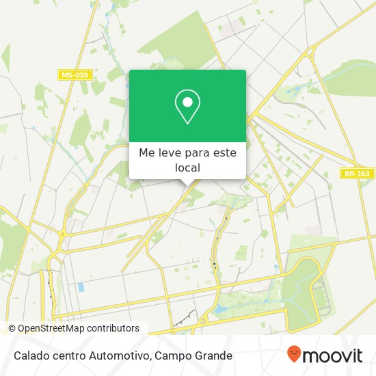 Calado centro Automotivo mapa