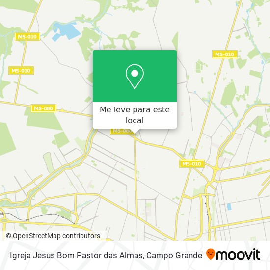 Igreja Jesus Bom Pastor das Almas mapa