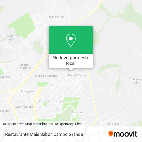 Restaurante Mais Sabor mapa